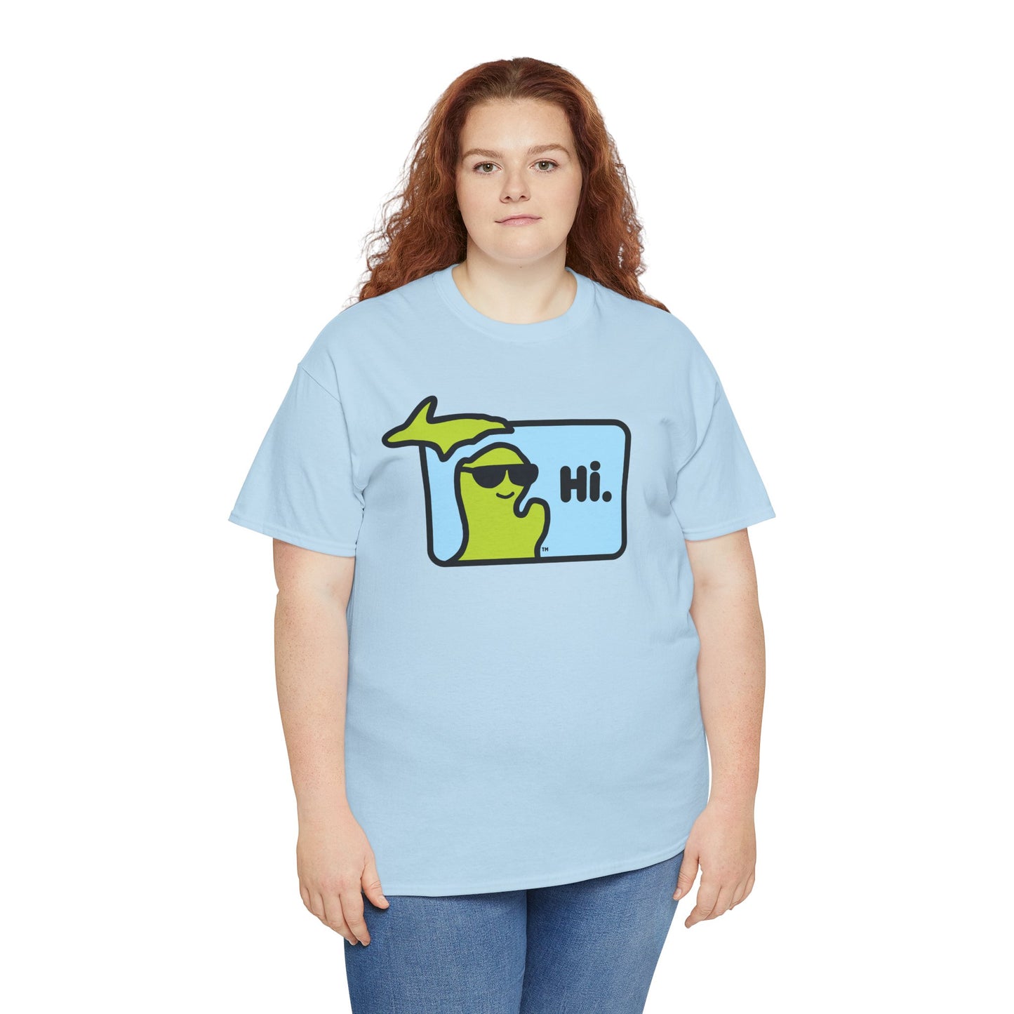 MI SAYS HI™ "Hi." Unisex Heavy Cotton Tee