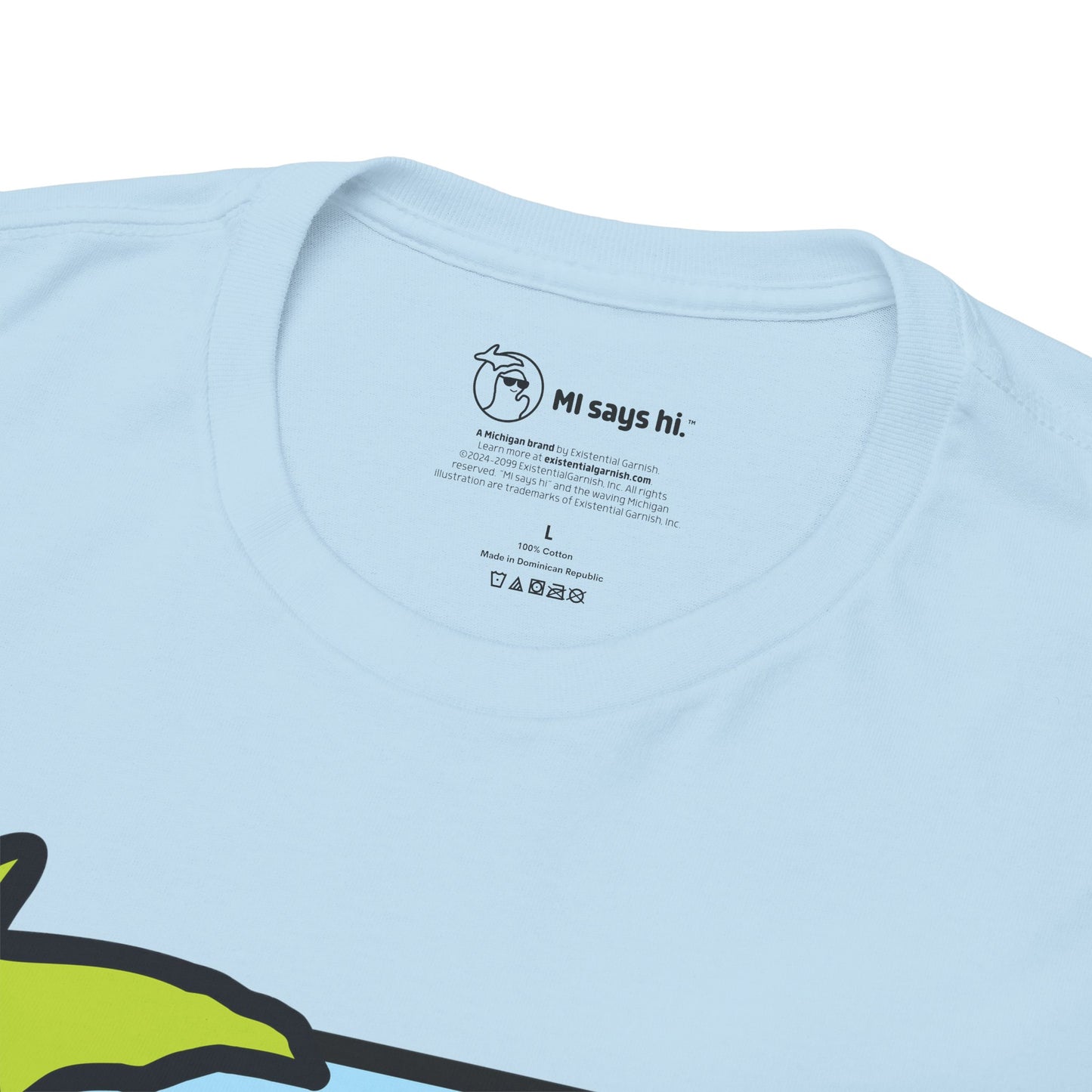 MI SAYS HI™ "Hi." Unisex Heavy Cotton Tee