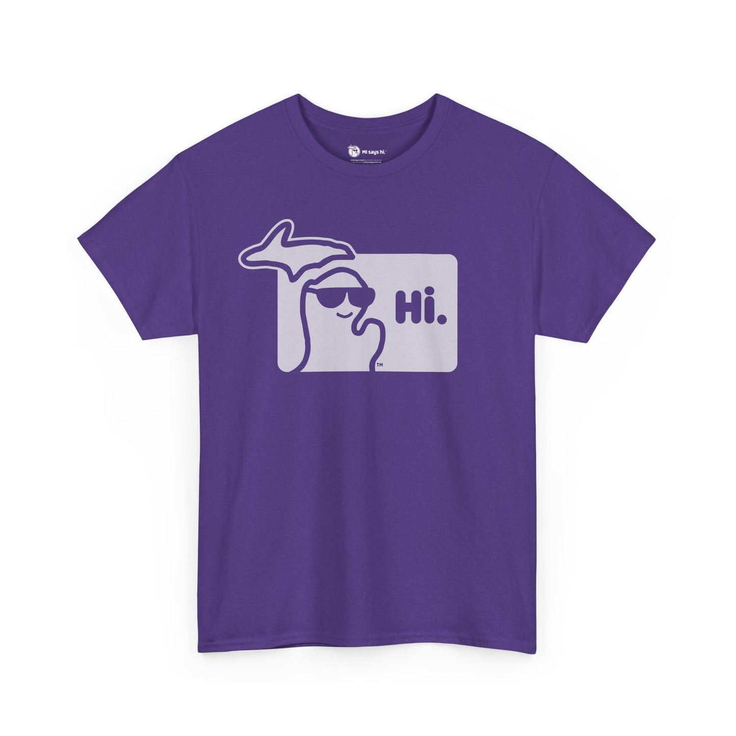 MI SAYS HI™ "Hi." Unisex Heavy Cotton Tee