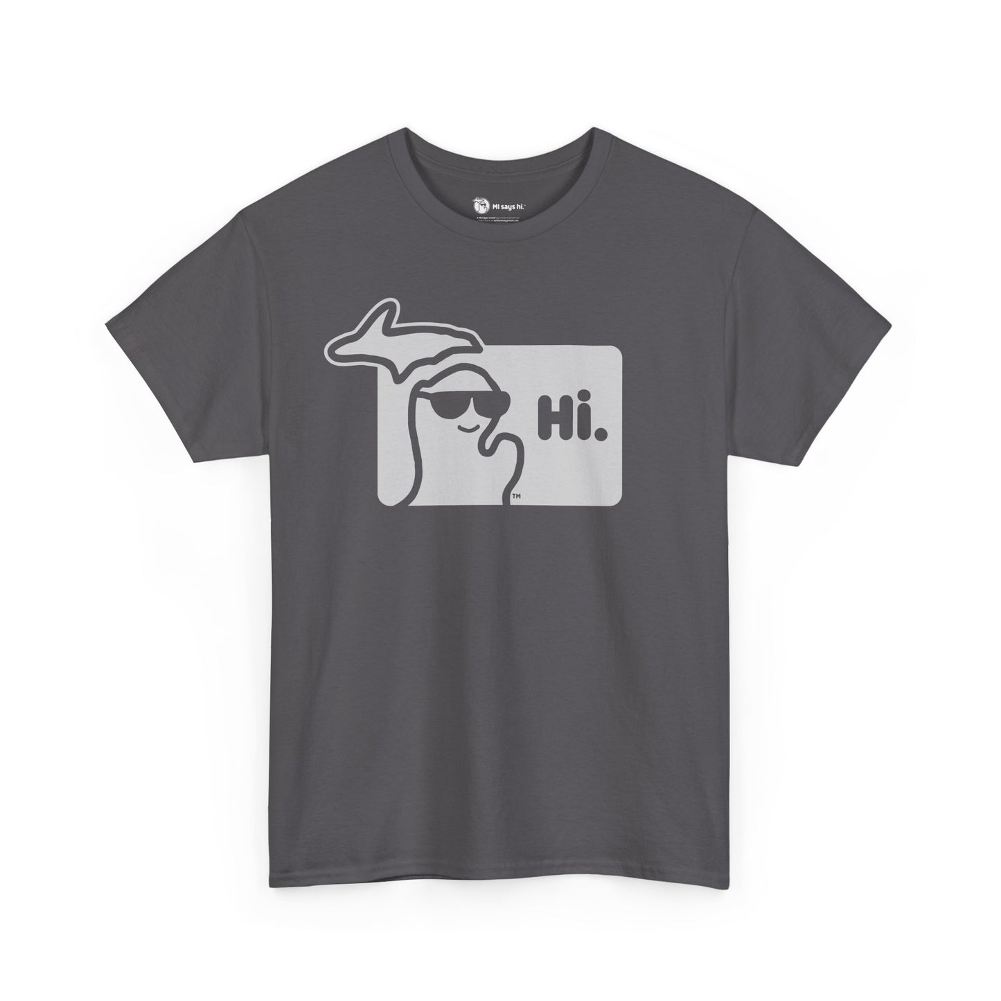 MI SAYS HI™ "Hi." Unisex Heavy Cotton Tee