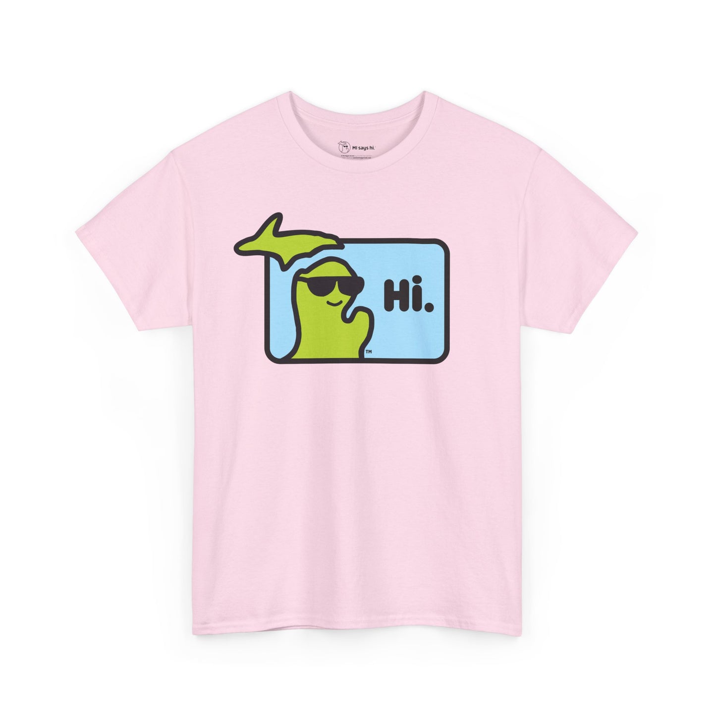 MI SAYS HI™ "Hi." Unisex Heavy Cotton Tee