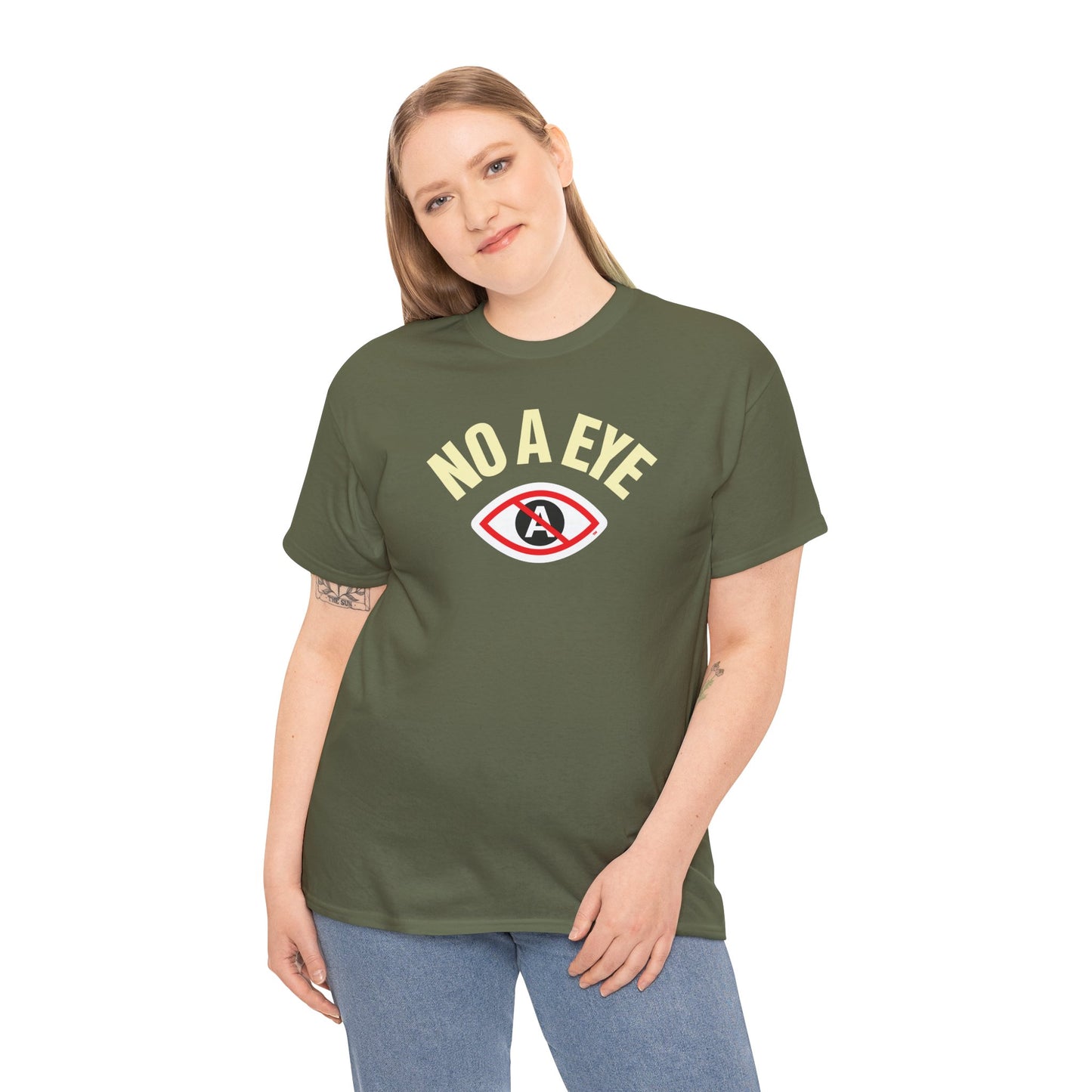 No A Eye™ "Brow" Logo - Heavy Cotton Tee