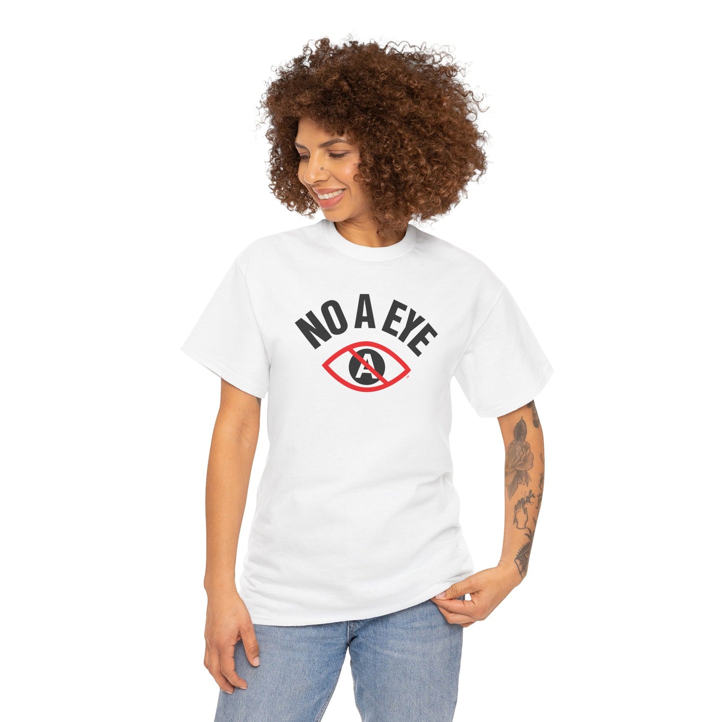 No A Eye™ "Brow" Logo - Heavy Cotton Tee