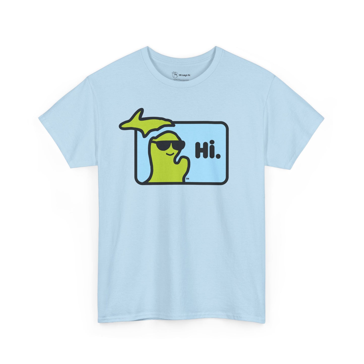 MI SAYS HI™ "Hi." Unisex Heavy Cotton Tee