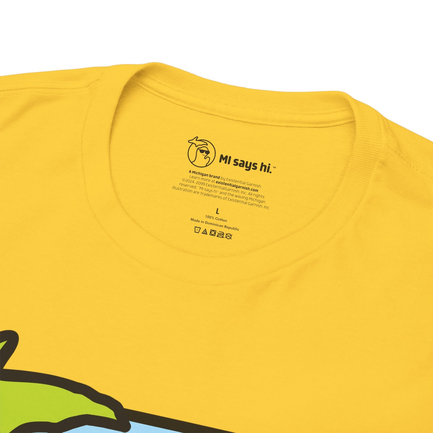 MI SAYS HI™ "Hi." Unisex Heavy Cotton Tee
