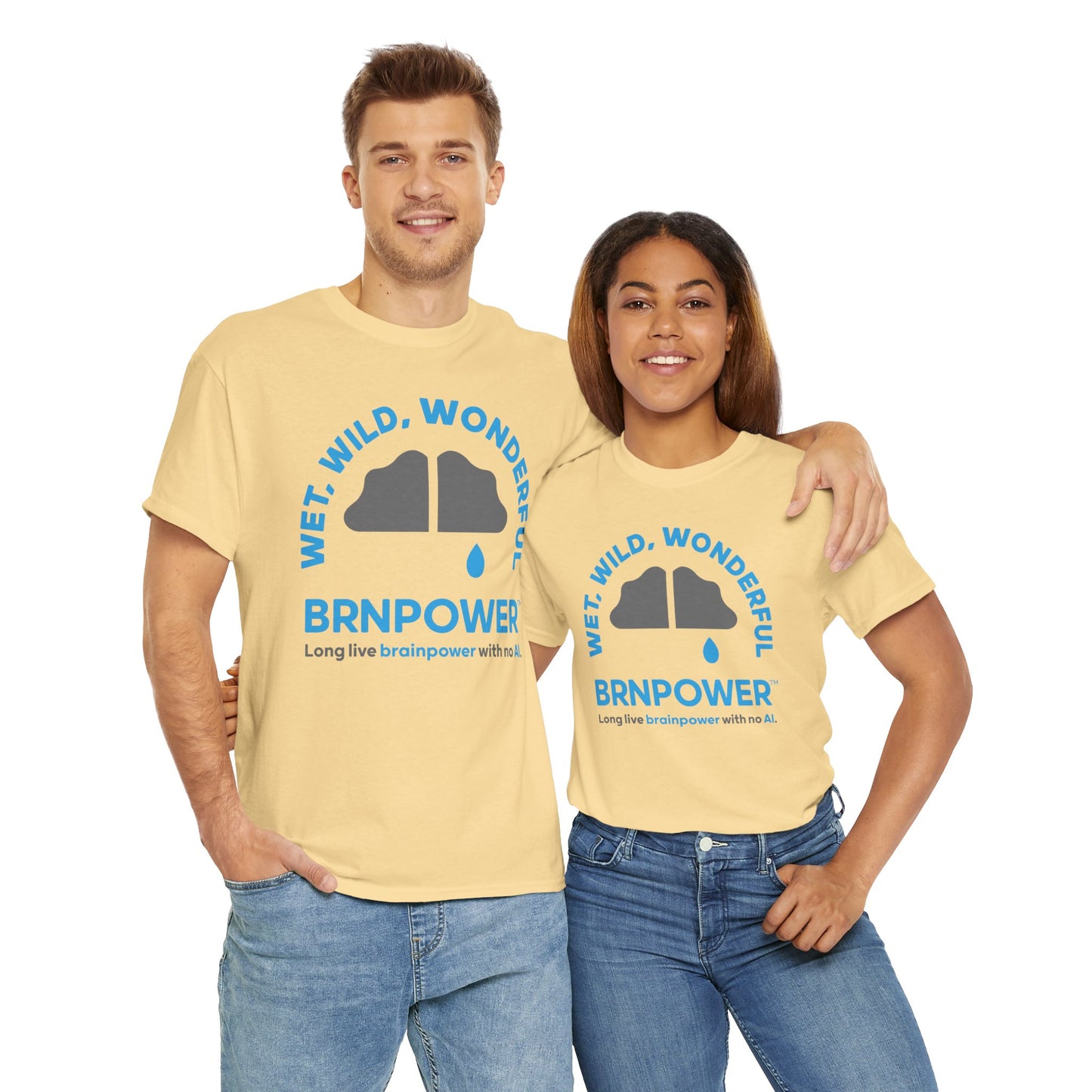 Brnpower™ - Wet, Wild, Wonderful - Unisex Heavy Cotton Tee