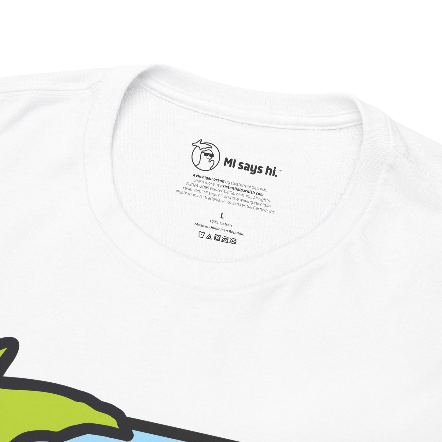 MI SAYS HI™ "Hi." Unisex Heavy Cotton Tee