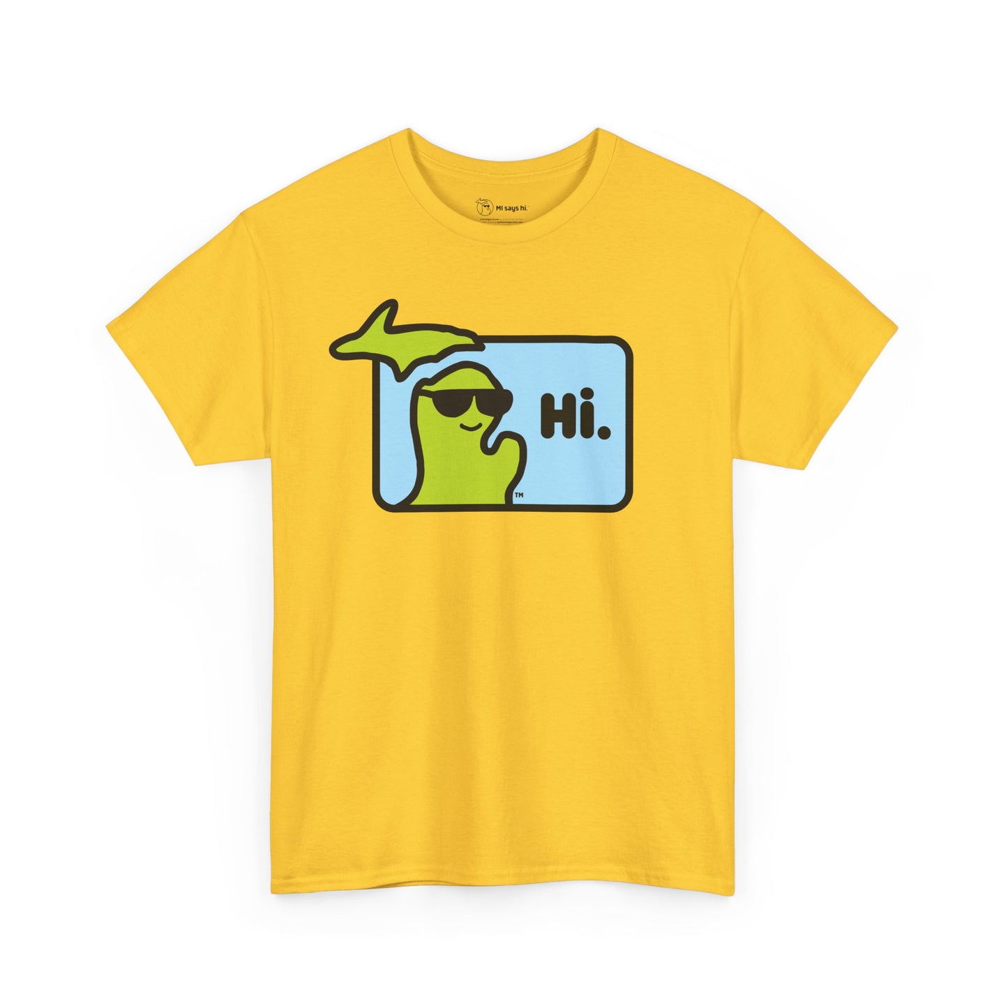 MI SAYS HI™ "Hi." Unisex Heavy Cotton Tee