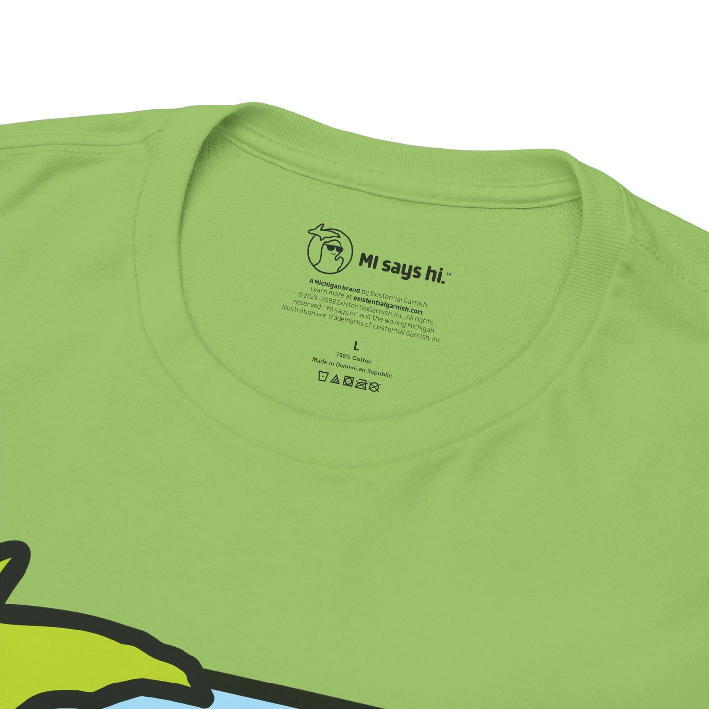 MI SAYS HI™ "Hi." Unisex Heavy Cotton Tee